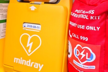 Defibs Save Lives Defibrillator and Bleed Kit