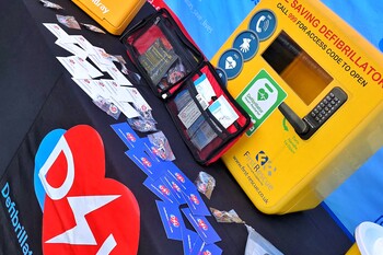 Defibs Save Lives table display