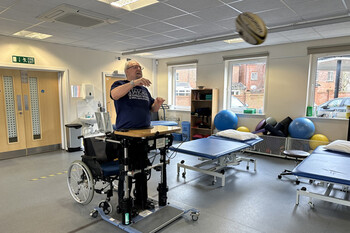Playing Rugby at Chilterns Neuro Centre
