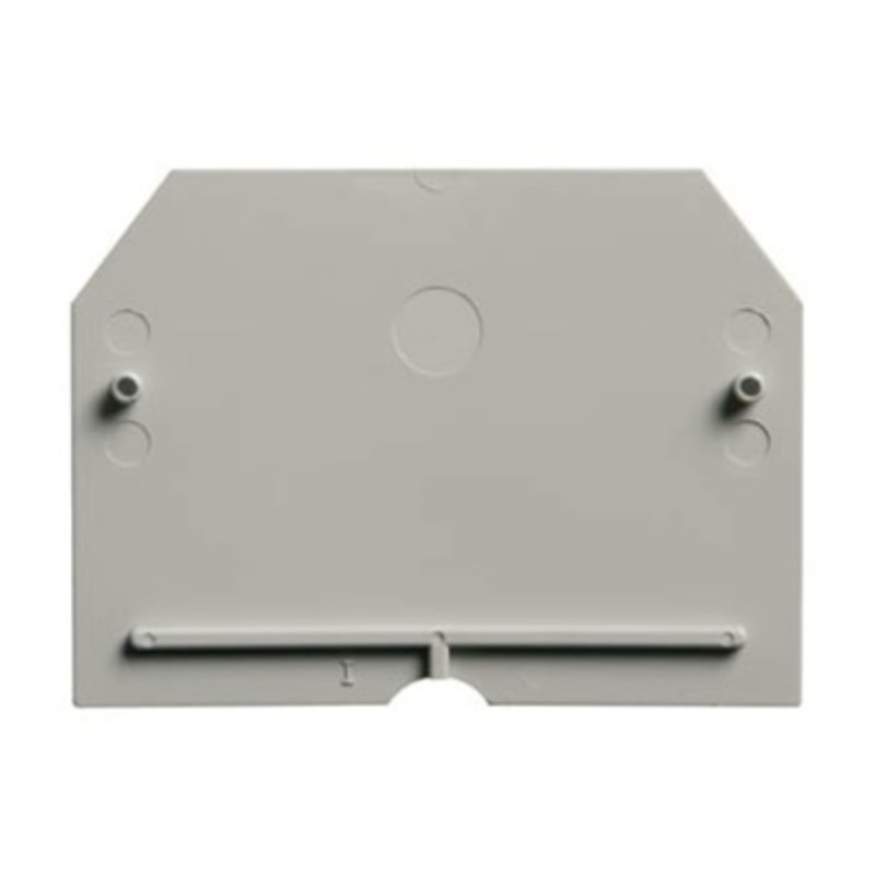 07.311.4155.0 Wieland selos WK Grey End Plate for 10mm Fuse Terminal