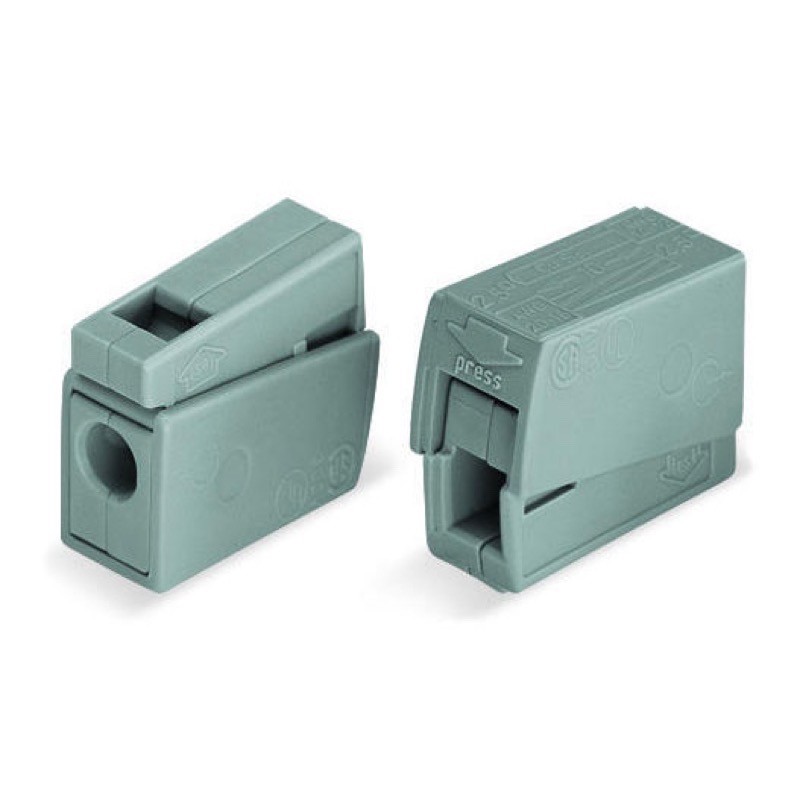 224-101 WAGO 224 Series 2 Conductor Lighting Connector Suitable for cable up to 2.5mm2 24A 100x Pieces