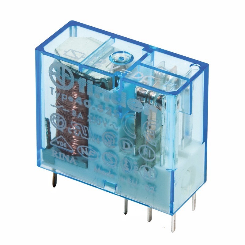 40.52.7.024.0000 Finder 40.52 Double Pole Relay 8A 24VDC Coil with 2 Change-Over Contacts (DPDT)