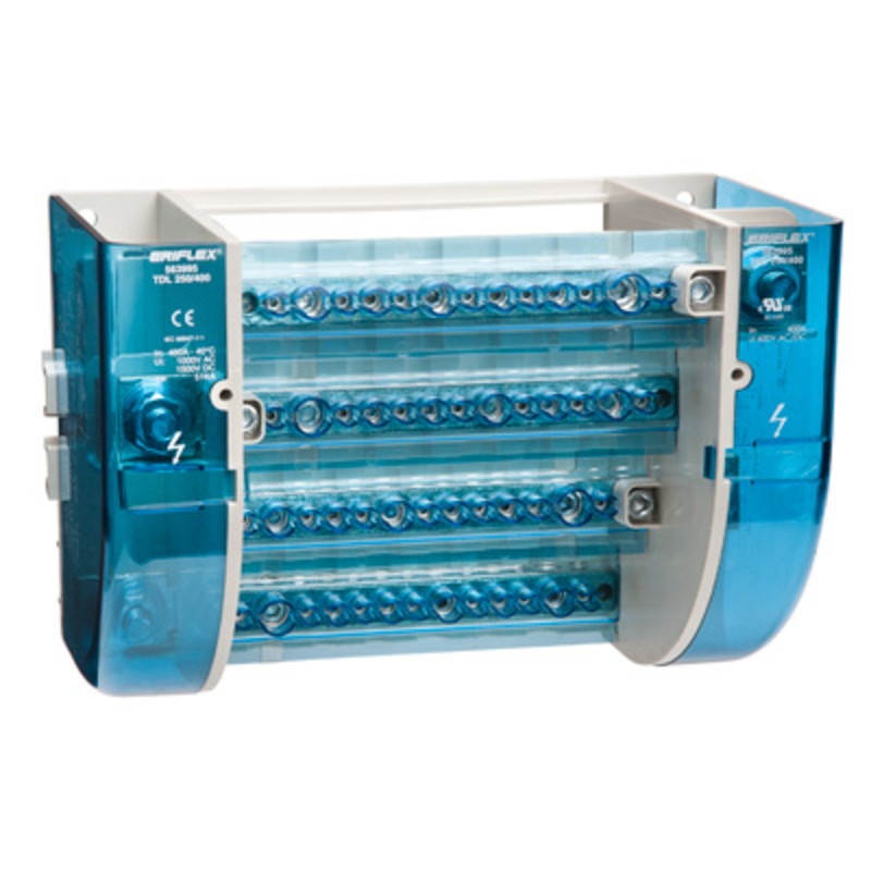 ERI+°  nVent ERIFLEX TDL-400A 4 Pole 400A Distribution Block 35-120mm2 14