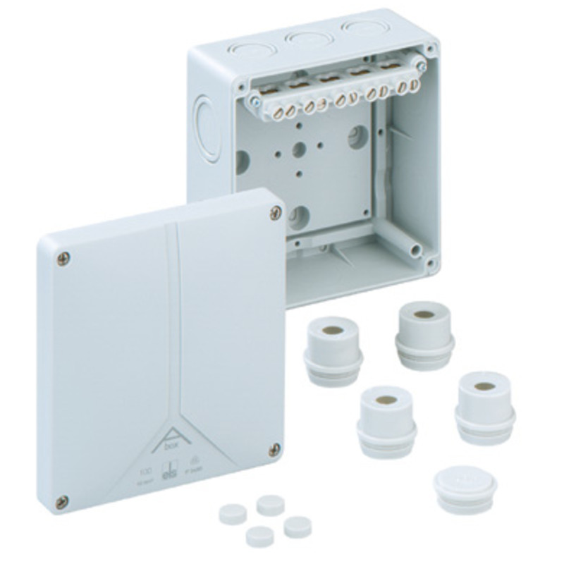 Spelsberg Abox 100 Polystyrene 140 x 140 x 79mmD Enclosure IP65 Grey ...