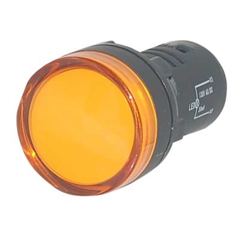 AD22-Y110 110VAC Yellow LED Monoblock Pilot Lamp 22.5mm