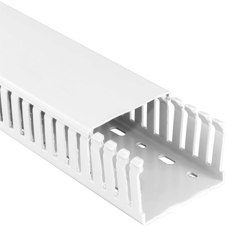 20470103H Betaduct Halogen Free Narrow Slot Trunking 100W x 50H Grey RAL7035 Box of 8 Metres (4 Lengths) 
