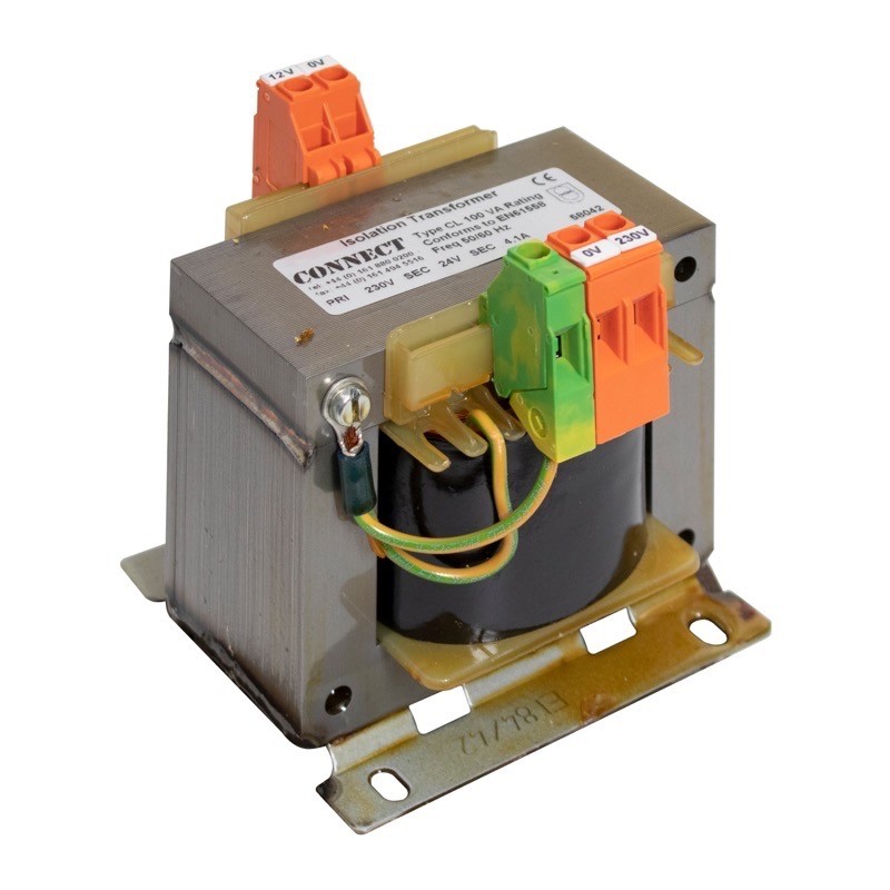 CONNECT50-230-24 Connect CL1 Class 1 Isolation Transformer 50VA 230V Input 24V Output with Earth Screen