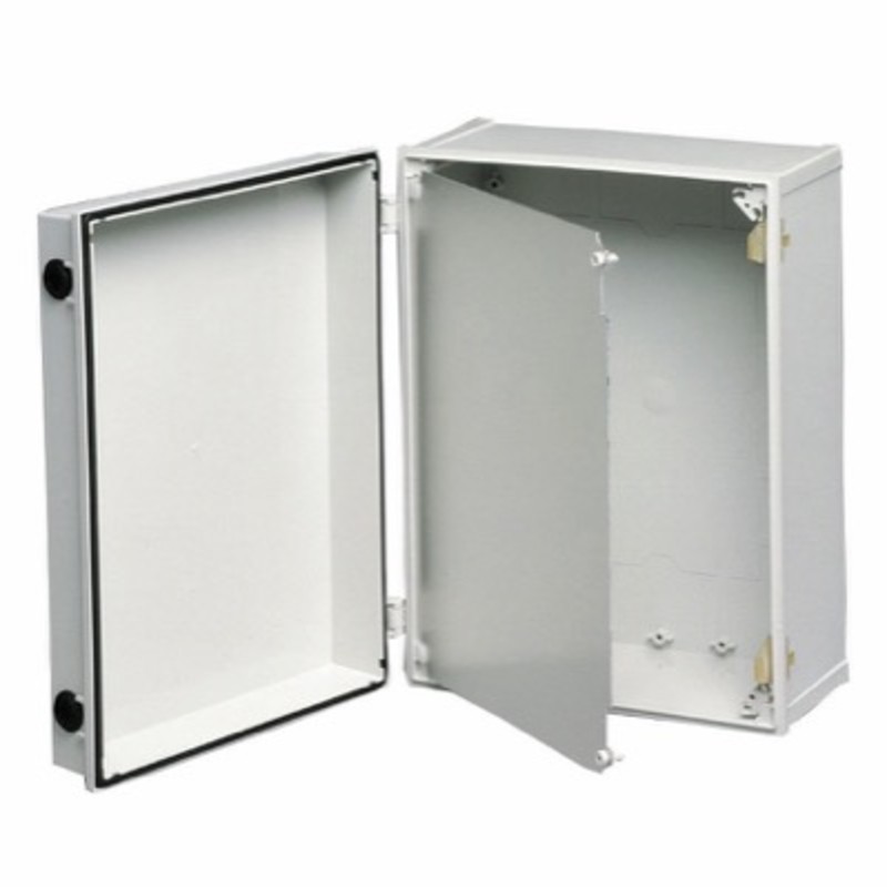 FP A 63 Fibox CAB Hinged Aluminium Front Plate 568 x 266mm for Enclosure 600 x 300mm