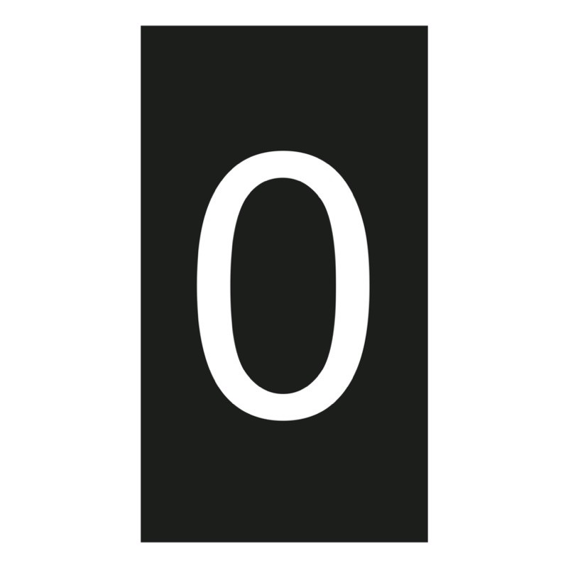 &#039;038100 Legrand CAB 3 Marker 0.15-0.5mm Black &#039;0&#039; Pack of 1000