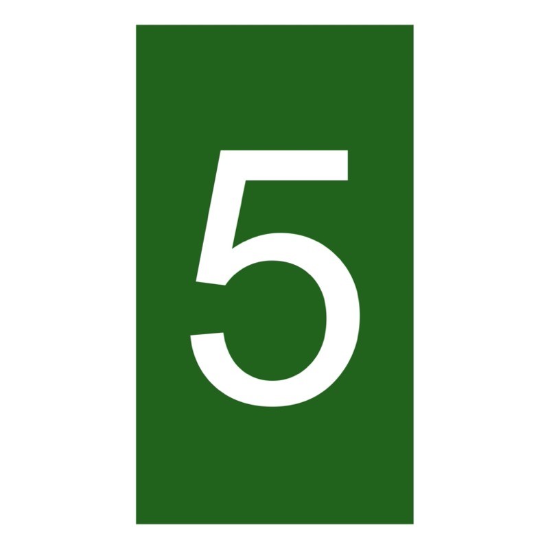 038235 Legrand CAB3 Marker 4-6mm Green &#039;5&#039; Pack of 800