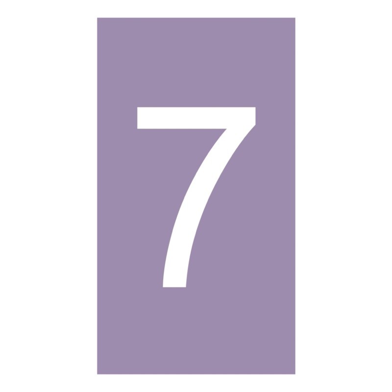 038107 Legrand CAB 3 Marker 0.15-0.5mm Purple &#039;7&#039; Pack of 1000