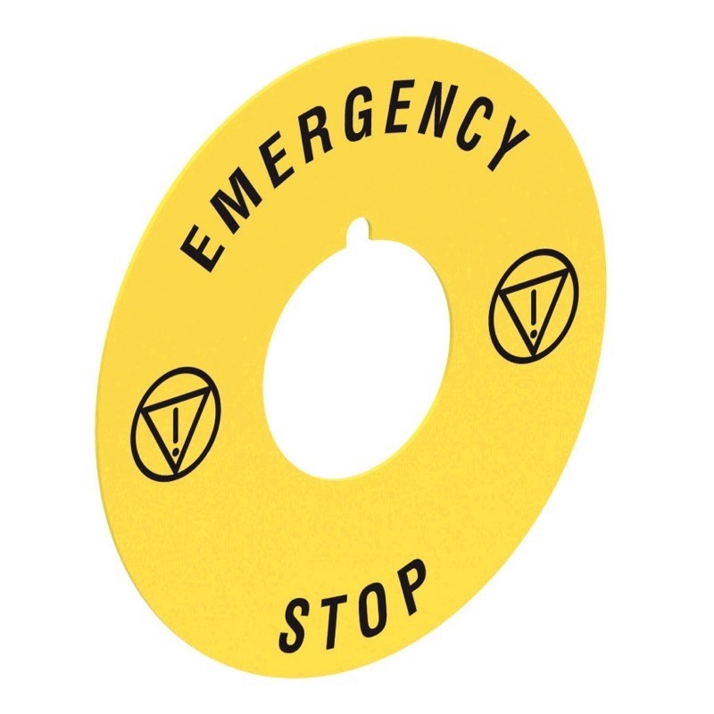 LPXAU115 Lovato Electric Platinum Emergency Stop Legend 60mm