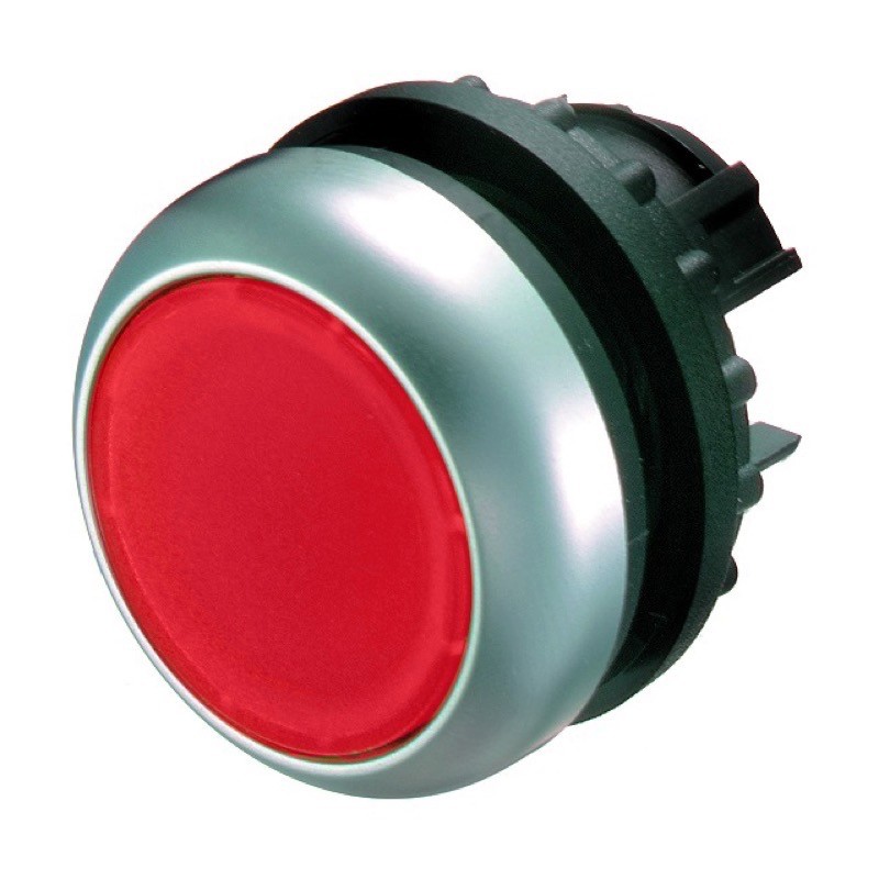 M22-DRL-R Eaton RMQ-Titan Illuminated Red Flush Pushbutton Actuator 22.5mm Stay Put (Maintained)