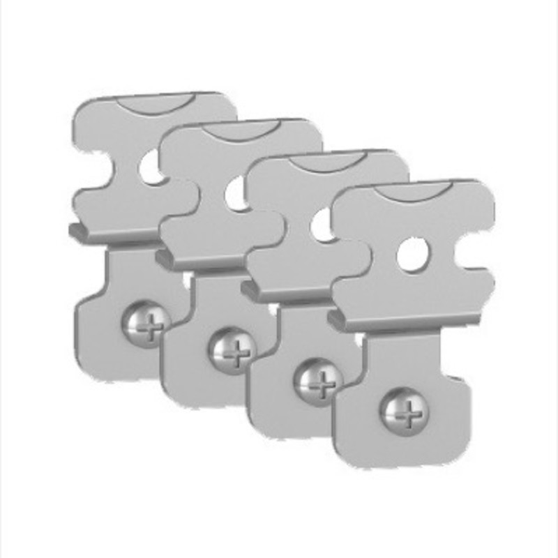 NSYAEFPFXSC Schneider Electric PanelSeT Set of 4 Stainless Steel Wall Fixing Brackets for NSYS3D/NSYCRNG