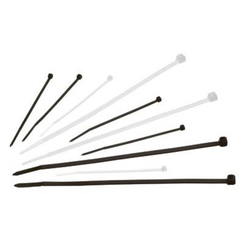 NT20M Natural Non-releasable Nylon Cable Tie 100 x 2.5mm (HFC100N)