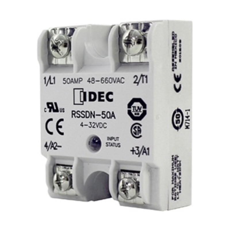RSSDN-50A Idec RSS 50A Solid State Relay 3-32VDC Input SPST-NO Dual SCR Output