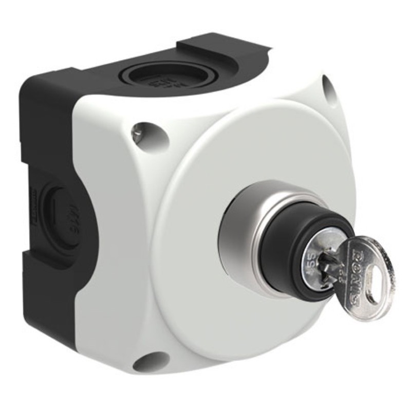 S1PK02 Lovato Electric S1P Platinum Enclosure with 2 Position Keyswitch &#039;I-O&#039; Stay Put 1 x N/O 