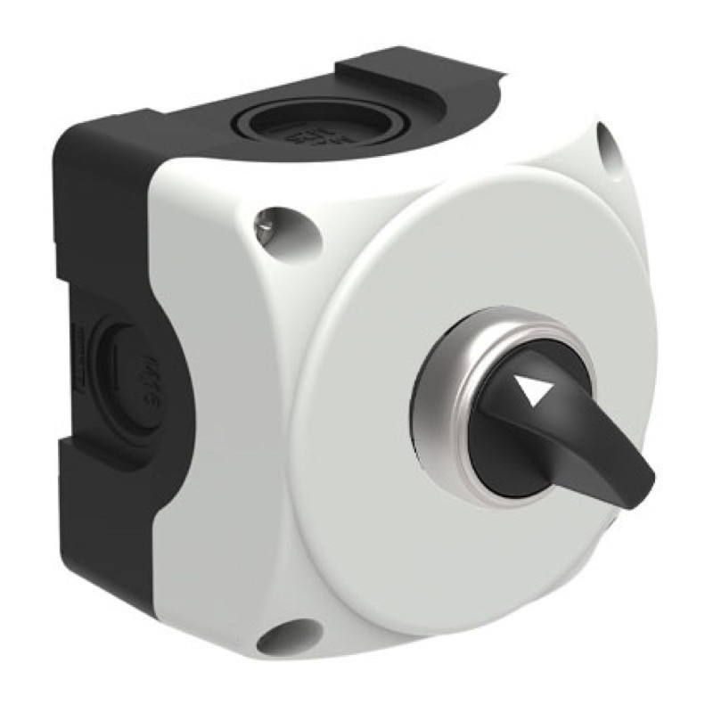 S1PSW7 Lovato Electric S1P Platinum Enclosure with 2 Position Selector Switch &#039;I-O&#039; Stay Put 1 x N/O 