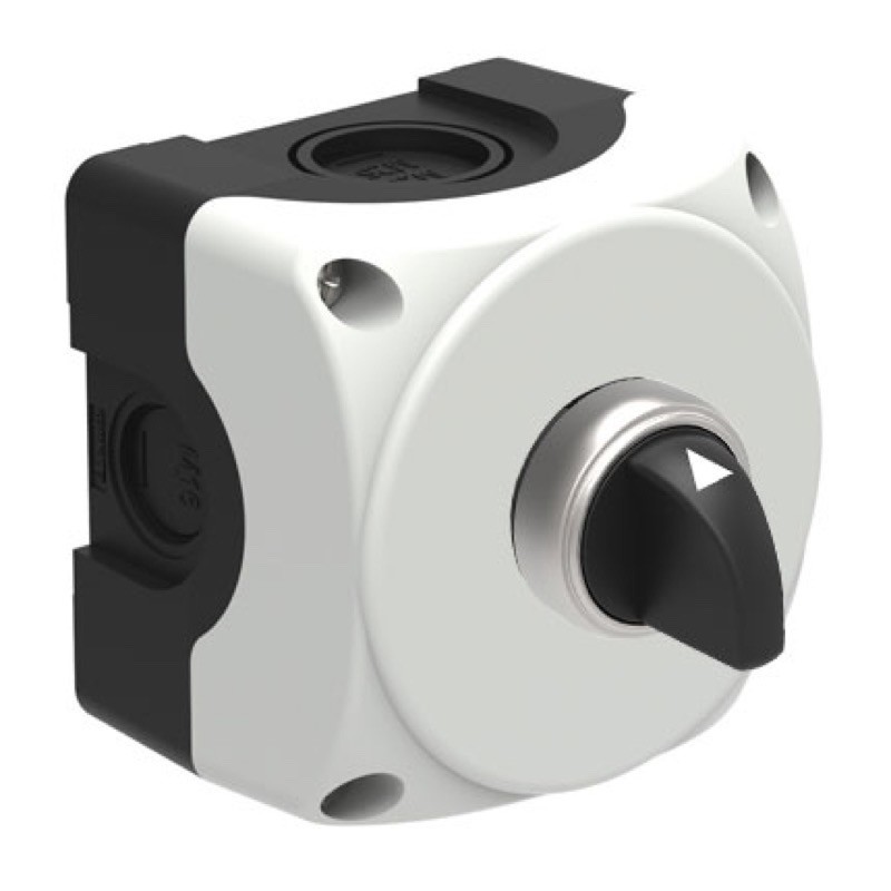 S1PSW9 Lovato Electric S1P Platinum Enclosure with 3 Position Selector Switch &#039;I-O-II Stay Put 2 x N/O 