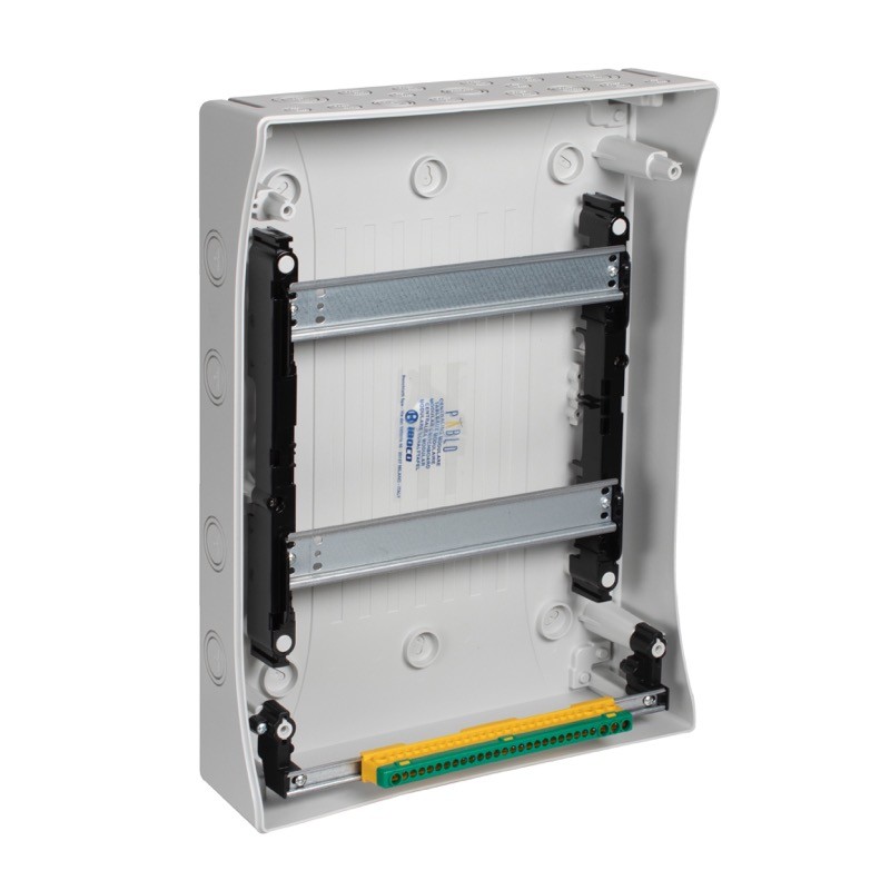 B06541 IBOCO Pablo 24 Module Distribution Enclosure 420H x 314W x 143mmD with Earth Block &amp; Knock-outs