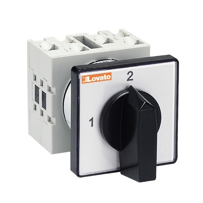 GX2055U Lovato GX CAM Two Pole Change-Over Switch without Centre Off 20A