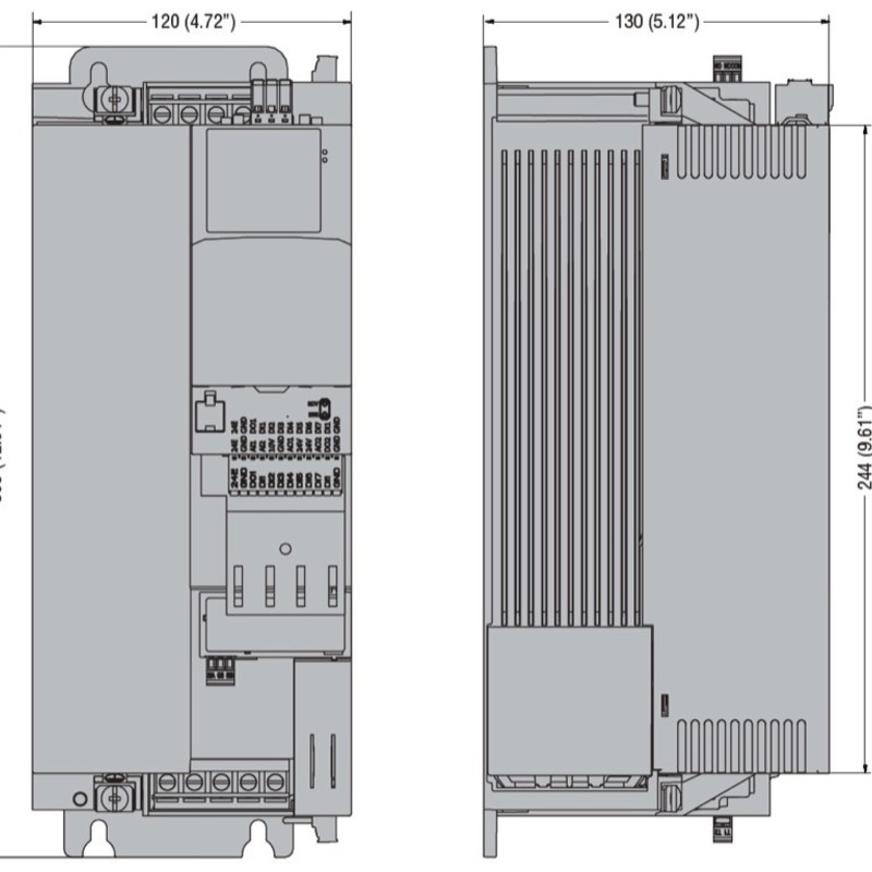 VLB30075A480 Lovato Electric VLB3 Three Phase Variable Frequency Drive 400-480V 16.5A 7.5kW