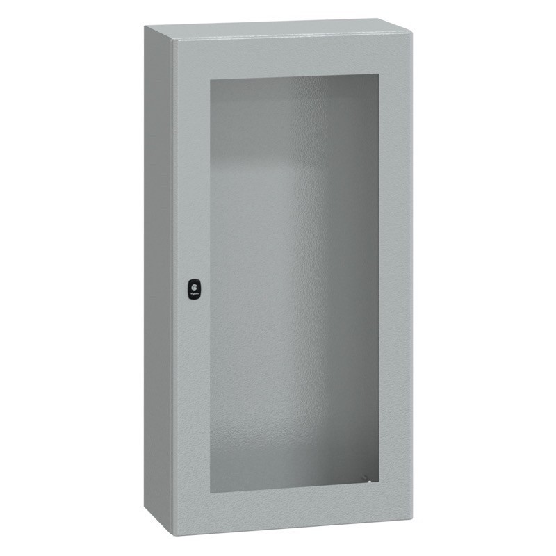 NSYS3D12630T Schneider Electric PanelSeT S3D Mild Steel 1200H x 600W x 300mmD Wall Mounting Enclosure IP66 Glazed Door