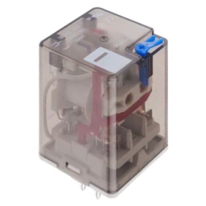 HF10FH024D2ZDT Hongfa HF10 Double Pole 10A Relay 24V DC Coil 2 Change-Over Contacts (DPDT) Test Button &amp; LED Indication
