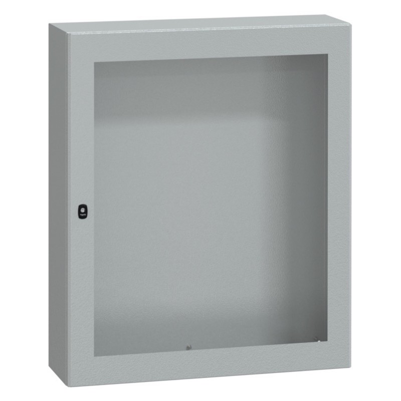 NSYS3D121030T Schneider Electric PanelSeT S3D Mild Steel 1200H x 1000W x 300mmD Wall Mounting Enclosure IP66 Glazed Door