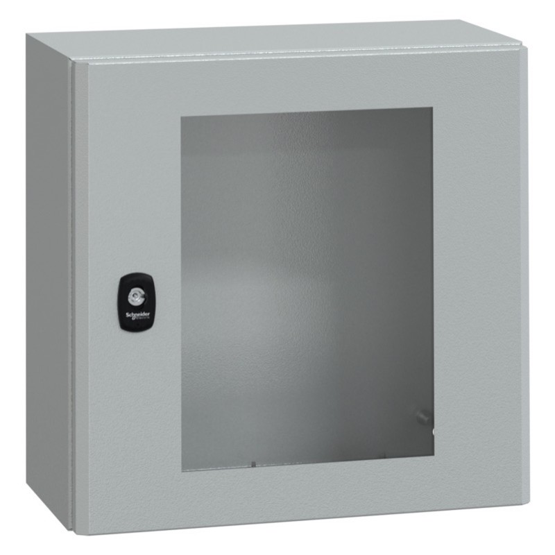 NSYS3D4420T Schneider Spacial S3D Mild Steel 400H x 400W x 200mmD Wall Mounting Enclosure IP66