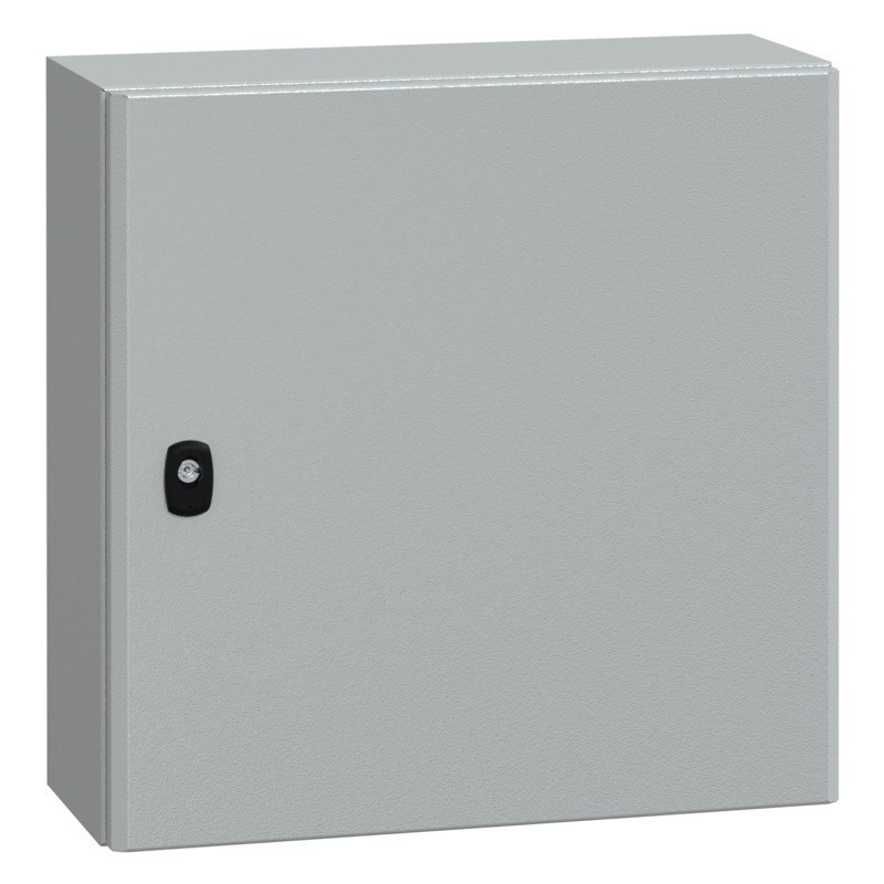 NSYS3D5525P Schneider Spacial S3D Mild Steel 500H x 500W x 250mmD Wall Mounting Enclosure IP66