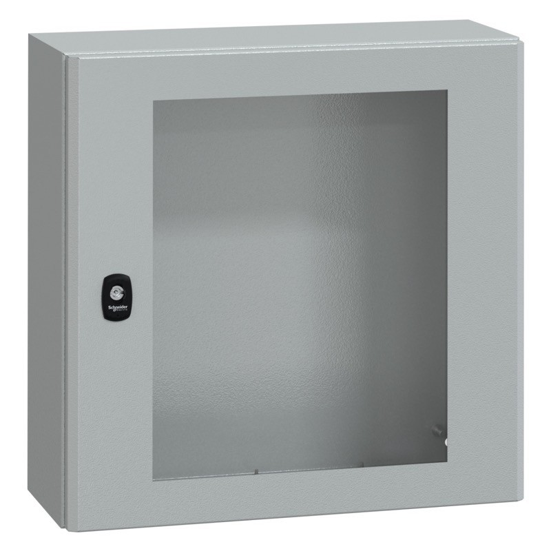 NSYS3D5525T Schneider Spacial S3D Mild Steel 500H x 500W x 250mmD Wall Mounting Enclosure IP66