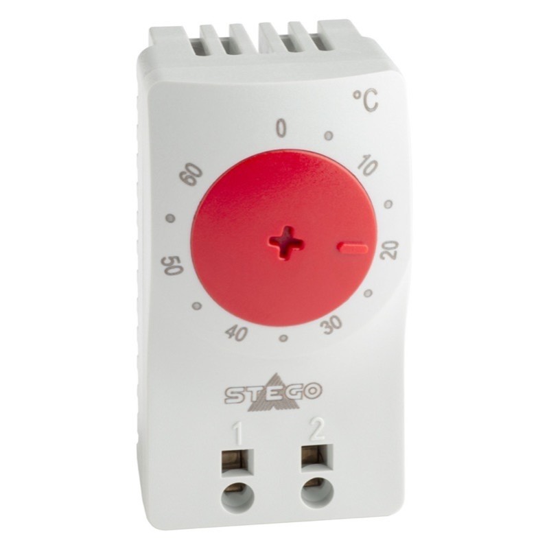 11100.0-02 STEGO KTO 111 Normally Closed Thermostat +20 to +80 DegC Push-in Terminals