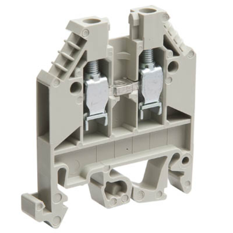 57.503.0055.0 Wieland selos WK 2.5mm Grey DIN Rail Terminal for TS35 &amp; TS32 Rail Single Feed Through WK2,5/U/V0