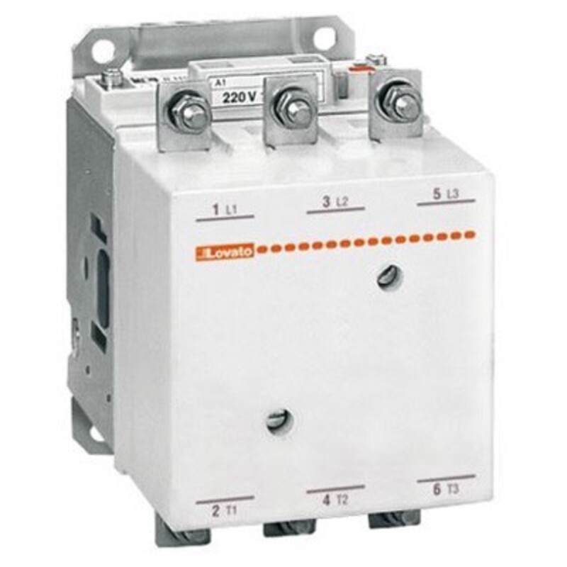 11B50000110 Lovato Electric B Series Contactor 3 Pole 520A AC3 290kW No Auxiliary 110VAC/DC Coil