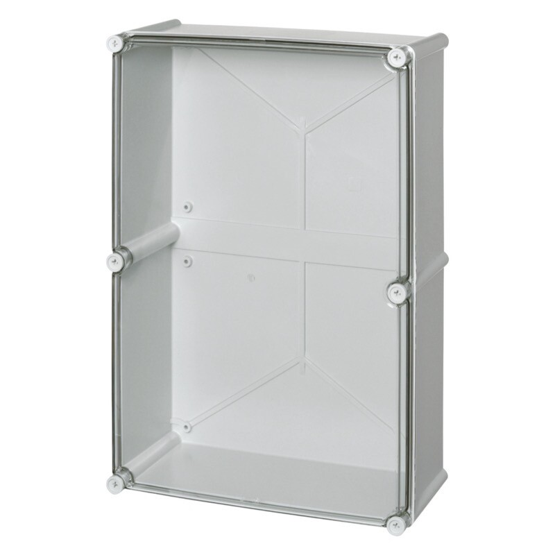 PC 5638 18 T Fibox Solid Polycarbonate 560 x 380 x 180mmD Enclosure Clear Lid IP66/67