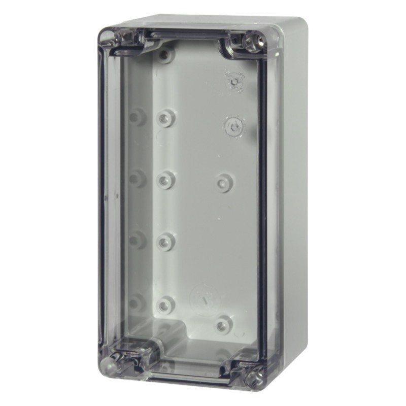 PCT 081609 Fibox Euronord Polycarbonate 160 x 80 x 85mmD Enclosure Clear Lid IP66/67