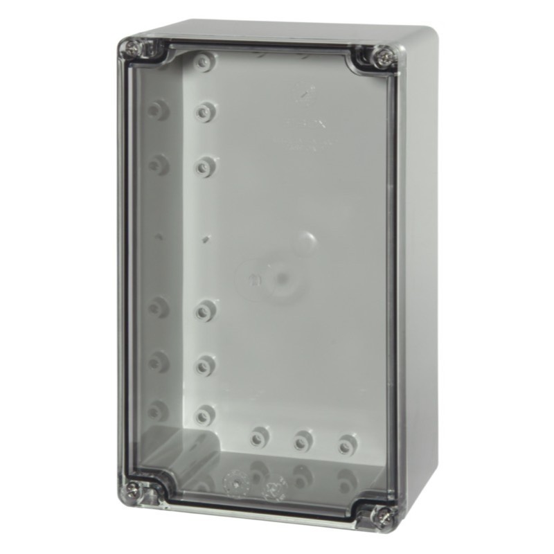 PCT 122008 Fibox Euronord Polycarbonate 200 x 120 x 75mmD Enclosure Clear Lid IP66/67