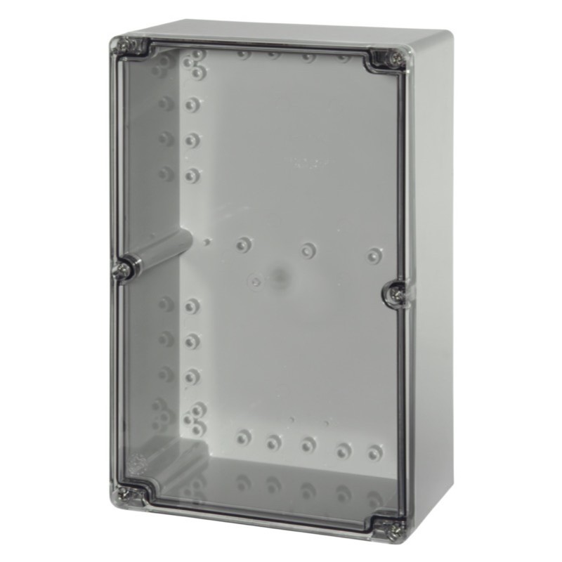PCT 162409 Fibox Euronord Polycarbonate 244 x 164 x 90mmD Enclosure Clear Lid IP66/67