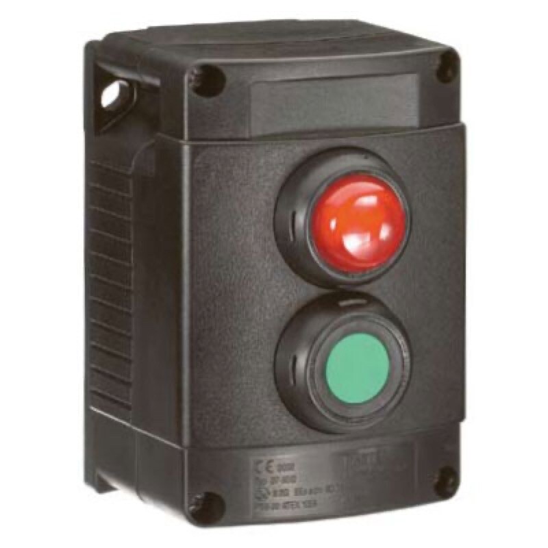 07-3512-10LRRP74 Bartec ComEx Double Gang Control Station 1 Indicator Light Red 1 Pushbutton 1 NO + 1 NC