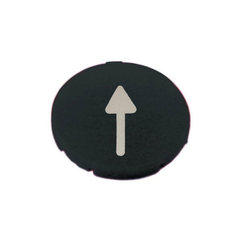 Eaton RMQ-Titan Black Button 'Arrow' Plate for Pushbutton Actuator