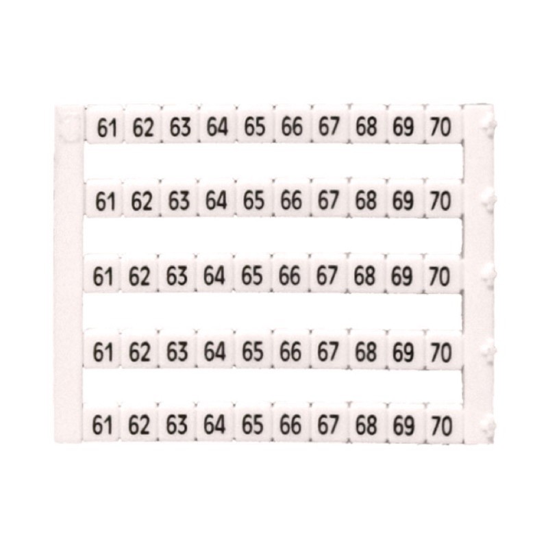 MT5-61-70 IMO MT5 Marking Tag 5 x 5mm Printed 61-70