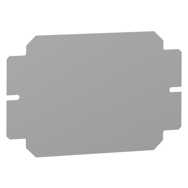 NSYMM12SB Schneider Electric PanelSeT SBM Mounting Plate for SBM1520 Terminal Box Galvanised Steel Plate Dimensions 125H x 185W x 1.5mmD