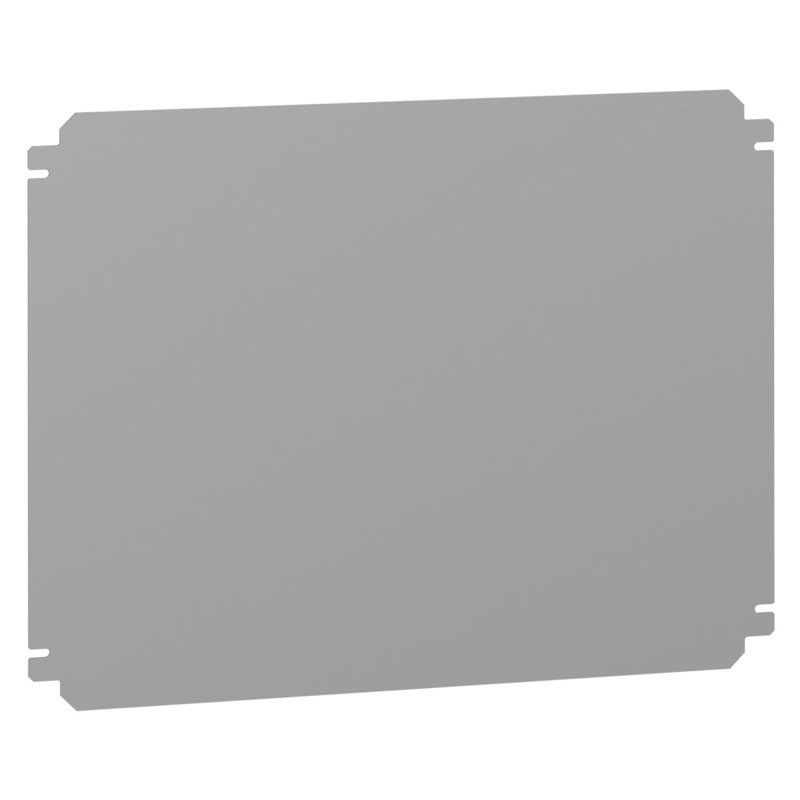 NSYMM45SB Schneider Electric PanelSeT SBM Mounting Plate for SBM4050 Terminal Box Galvanised Steel Plate Dimensions 375H x 485W x 2mmD