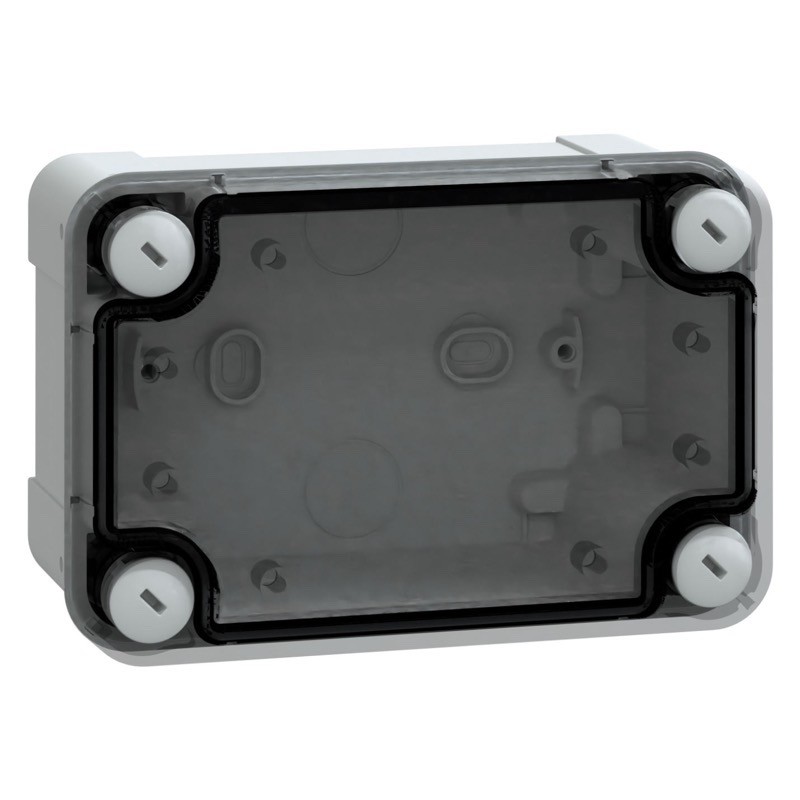 NSYTBP1397T Schneider PanelSeT TBP Polycarbonate 138 x 93 x 72mmD Enclosure Clear Lid IP66 RAL7035
