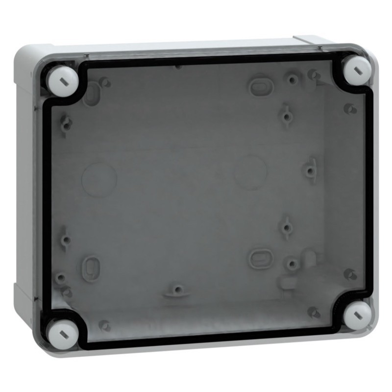 NSYTBP19168T Schneider PanelSeT TBP Polycarbonate 192 x 164 x 87mmD Enclosure Clear Lid IP66 RAL7035