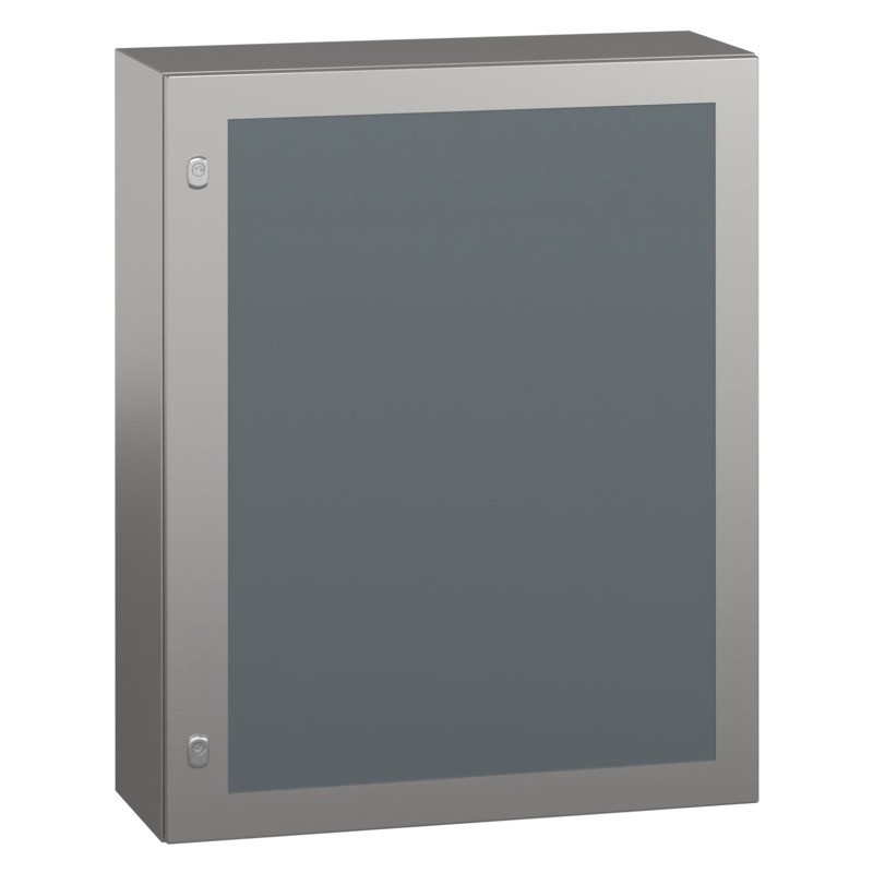 NSYS3X10830T Schneider Electric PanelSeT S3X Stainless Steel 304L 1000H x 800W x 300mmD Wall Mounting Enclosure IP66 Glazed Door