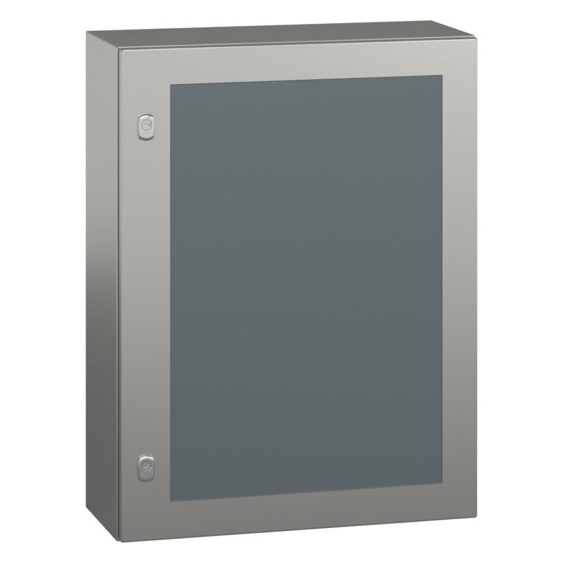 NSYS3X8625T Schneider Electric PanelSeT S3X Stainless Steel 304L 800H x 600W x 250mmD Wall Mounting Enclosure IP66 Glazed Door