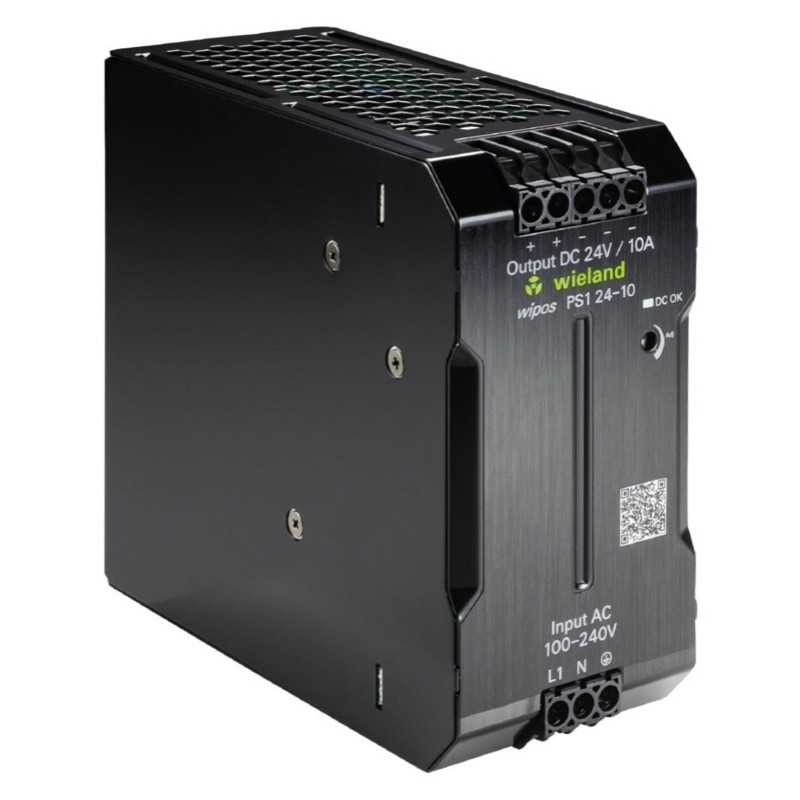 81.000.6540.0Wieland wipos PS1 Power Supply 10A 240W 85-264V AC Input Voltage 21.6-27.6V DC Output Voltage