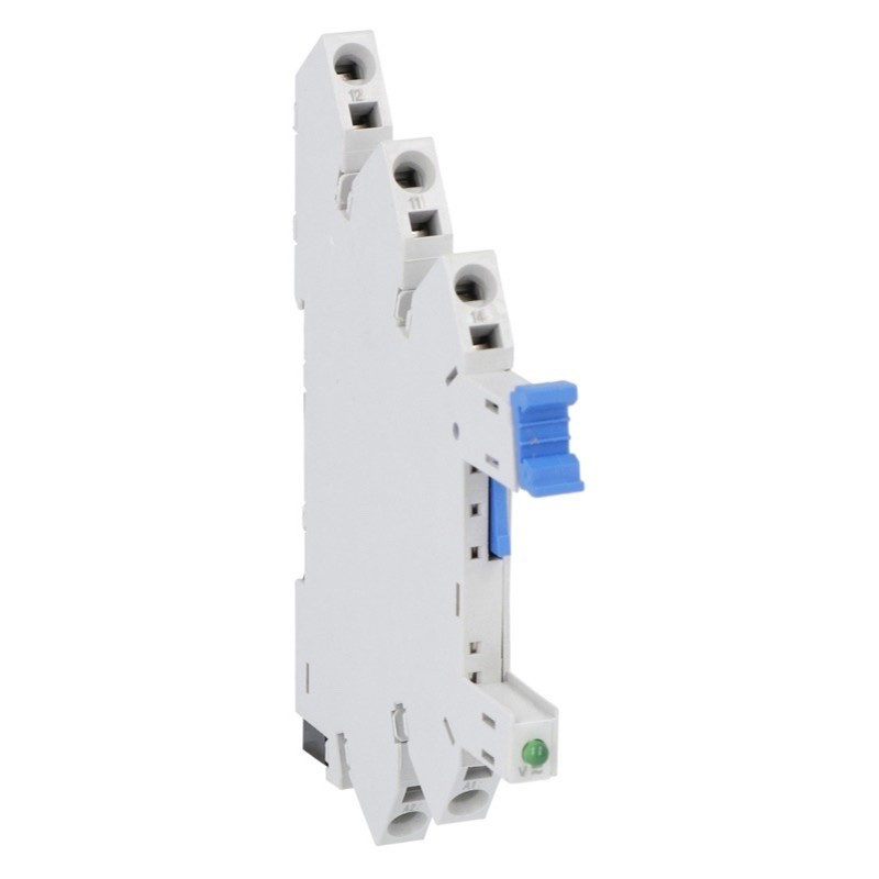 HR1XS230S Lovato HR Socket 220-240V AC/DC for use with HR101CE060 &amp; HR20 Relays Spring Terminals